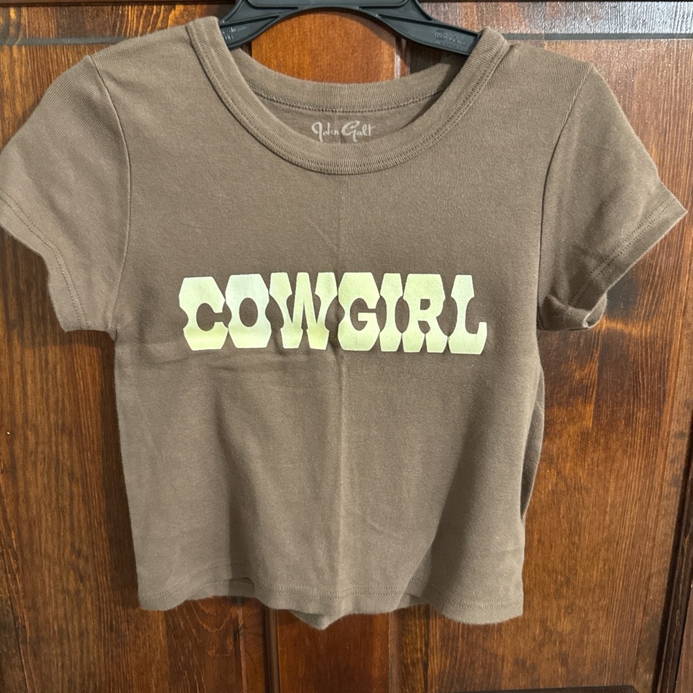 Brandy Melville Brown 'Cowgirl' Tee